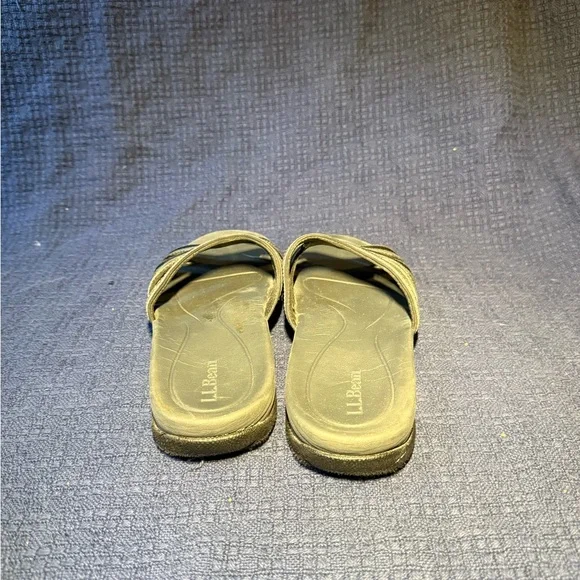 LL Bean Boothbay Waterproof Black Slide Slip On Sandals - Picture 2 of 6